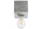 Plafon Sollux Ligthing Abel, 10cm, štvorcová, beton, E27 1x60W, šedý