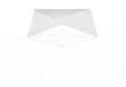 Plafon Sollux Ligthing Hexa 35, 40cm, E27 2x60W, biely