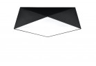 Plafon Sollux Ligthing Hexa 45, 50cm, E27 3x60W, čierna