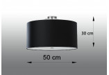 Plafon Sollux Ligthing Otto 50, okrúhly, 50x50cm, E27 5x60W, biely