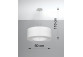 Żyrandol Sollux Ligthing Otto 70, okrúhly, 70x70cm, E27 6x60W, biely