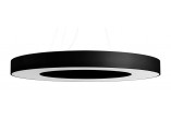 Żyrandol Sollux Ligthing Saturno 90 Slim, okrúhly, 90x90cm, E27 8x60W, čierna/biely
