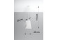 Plafon Sollux Ligthing Vega 70, okrúhly, 70x70cm, E27 5x60W, biely