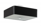 Plafon Sollux Ligthing Lokko 1, štvorcová, 45x45cm, E27 5x60W, čierna/biely