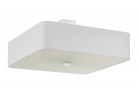 Plafon Sollux Ligthing Lokko 2, štvorcová, 55x55cm, E27 5x60W, biely