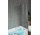Vaňová zástena Iris Comby 2 80x150 cm, pravé, profil chróm, sklo číre mocowany do stieny (2 elementy) + Fixe 70