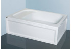 Sprchová vanička pravouhlý Sanplast Classic Bzs/CL 80x100x28+STB, z siedziskiem, 80x100cm, biely