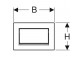 Ovládacie tlačidlo Geberit Sigma30 1M, przedni, pozlátené