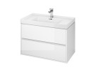 Set B105, skrinka Cersanit Crea z umywalką Crea 80, Závěsná, 2 szuflady, zmontowana, biela