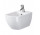 Bidet zavesený Cersanit Virgo, 56.5x36cm, z prepadom, biely