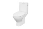 Kompakt WC 674 Cersanit Moduo CleanOn, bezkołnierzowa misa, 64,5x35,6cm, sedátko slim wrap s pozvoľným sklápaním, odtok vodorovný, doprowadzenie vody od boku, biely