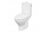 Kompakt WC Cersanit Moduo CleanOn, bezkołnierzowa misa, 64,5x35,6cm, sedátko slim s pozvoľným sklápaním, odtok vodorovný, doprowadzenie vody od boku, biely