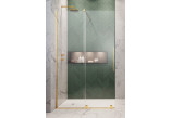 Dverí posuvné walk-in Radaway Furo Gold, ľavé, s stenou, 90x200cm, sklo číre, profil zlatý