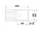 Drez obojstranný Blanco Dinas 45 S 860x500mm s automatickým uzáverom, oceľový