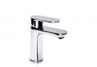 Umyvadlová batéria Valvex Tube, na postavení, výška 147mm, výtokové rameno 91mm, zátka click-clack, chróm