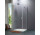 Krídlové dvere Huppe Design pure 4-uholník, 800mm, uniwersalne, Anti-Plaque, profil čierna