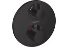 Termostatická Batéria sprchová Hansgrohe Ecostat S, podomietková, 2 výstupy vody, čierna matnéný