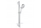 Súprava držák sprchovým Grohe Euphoria 110 Massage nástenný, wys. 470 - 620 mm, chróm, 3 prúdy