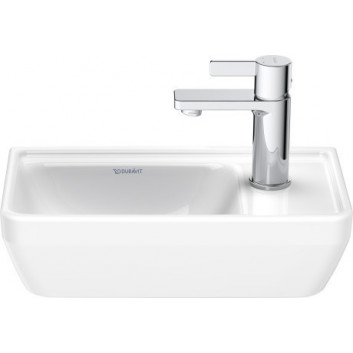 Umývadlo závesné Duravit D-Neo, 60x44cm, z prepadom, otvor na batériu, biela