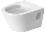 Misa toaletná Závěsná Duravit D-Neo Rimless, 54x37cm, bez rantu spłukującego, 4,5 l, UWL klasa 1, biela