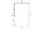 Obdĺžniková Sprchový kút Omnires Manhattan, 100x90cm, dverí sklopné, sklo transparentní, profil čierna matnéný