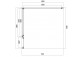 Obdĺžniková Sprchový kút Omnires Manhattan, 90x80cm, dverí sklopné, sklo transparentní, profil chróm