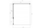Obdĺžniková Sprchový kút Omnires Manhattan, 100x70cm, dverí sklopné, sklo transparentní, profil chróm