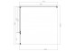 Obdĺžniková Sprchový kút Omnires Manhattan, 100x90cm, dverí sklopné, sklo transparentní, profil chróm