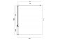 Obdĺžniková Sprchový kút Omnires Manhattan, 110x70cm, dverí sklopné, sklo transparentní, profil chróm