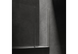 Vaňová zástena Omnires Kingston, 70cm, montáž univerzálny, Lietacie dvere, sklo transparentní, profil chróm