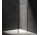 Sprchový kút walk-in Omnires Marina, 110x30cm, s pevnou bočnou stenou, sklo transparentní, profil čierna matnéný