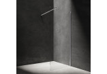 Sprchový kút walk-in Omnires Marina, 80x30cm, s pevnou bočnou stenou, sklo transparentní, profil chróm