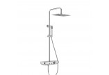 Sprchový set Excellent Krotos, na stěnu, Batéria EasyClick, Horná sprcha obdĺžniková 30x20cm, sluchátko 1-funkčná, chróm