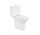 Súprava kompakt WC misa z zbiornikiem i deską Roca Debba Round, 65,5x35,5cm, Rimless, biela
