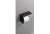 Závěs toaletního papíru Novellini jednoduchý 16,2x21,2 cm - čierna matnéný