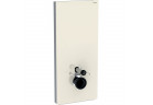 Sanitární modul Geberit Monolith Plus do WC wiszącego, sklo szare piaskowe/hliník, H114, upevnenie 18 cm