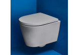 Závesné wc WC Laufen Kartell by Laufen, 49x37cm, rimless, zaoblená, biely
