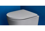Sedátko WC Laufen Kartell by Laufen, s pozvoľným sklápaním, zdejmowalna, okrúhla, biela