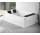 Rohová vaňa s hydromasážou Novellini Divina Dual Natural Air, 190x140cm, pre montáž vľavo, s roštom, system przlewowy, bez plášťa, biely matnéný