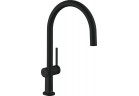Drezová batéria Hansgrohe Talis M54 220 1jet, na postavení, obracana výtokové rameno, čierna matnéný