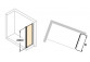 Štvorcový sprchovací kút štvorcová Huppe Classics 2 Gold Edition, 90x90cm, dverí posuvné dvojdielny, Anti-Plaque, profil zlatý
