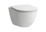 Súprava závesné WC WC s pozvoľným sklápaním sedadlo Laufen Palomba/INO, 54x36,5cm, Rimless, biely