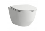 Súprava závesné WC WC s pozvoľným sklápaním sedadlo i taśmą izolacyjną Laufen Pro A, 53x36cm, Rimless, biely