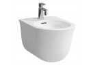Bidet závesné Laufen The New Classic, 53x37cm, prepad, otvor na batériu, biely matnéný