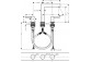 Umyvadlová batéria Hansgrohe Finoris, na postavení, páková, výška 182mm, súprava odtokový, chróm