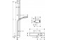System prysznicowy Hansgrohe Pulsify Select 105 3jet Relexation, słuchawka z wężem, drążkiem 65cm i baterią termostatyczną, chrom