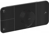 Modul s termostatom Axor One, podomietkový, 3 prijímače vody, vrchná sada, čierna matnéný