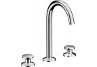 Umyvadlová batéria 3-otvorová Axor One Select, na postavení, výška 246mm, súprava odtokový push-open, chróm