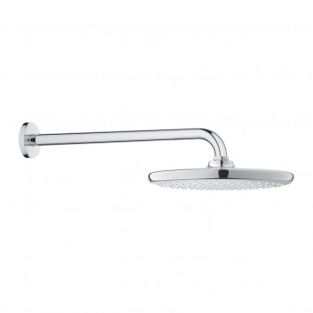 Horná sprcha Grohe Tempesta 250, okrúhla, 1 strumień, rameno nástenné 380mm, chróm