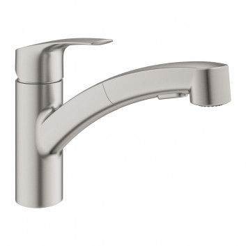 Drezová batéria Grohe Eurosmart, výška 180mm, DN 15, obracana výtokové rameno 227mm, chróm